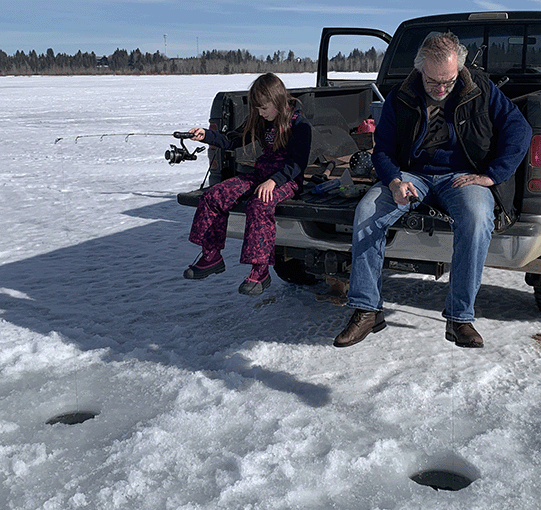 Adessa ice fishing